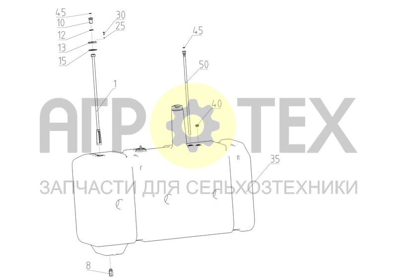 Чертеж Бак топливный (101.63.47.100)